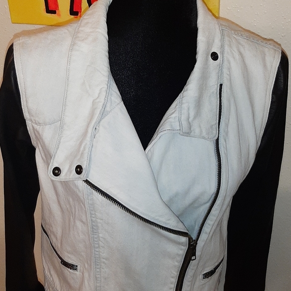 NWOT Rag & bone bleach out leather moto jacket - Picture 6 of 16